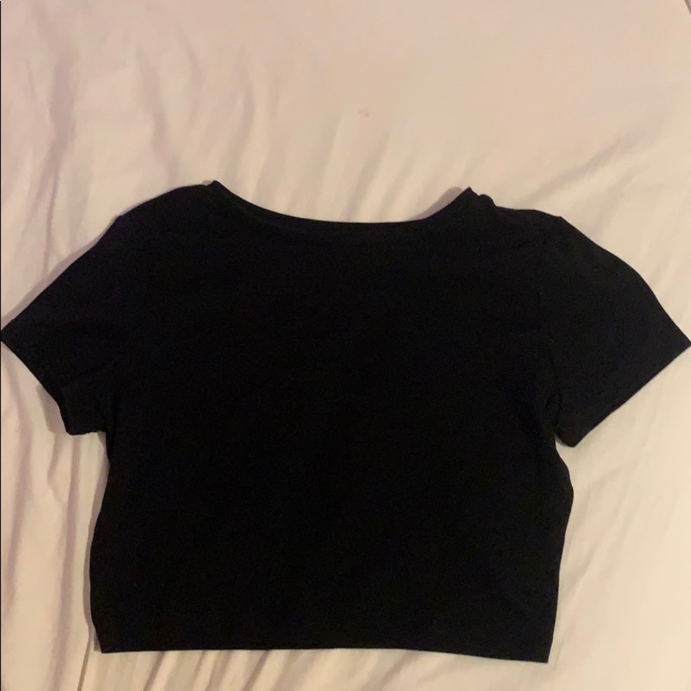 Black crop top